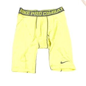 Nike Pro Combat Men's Lime Compression Shorts